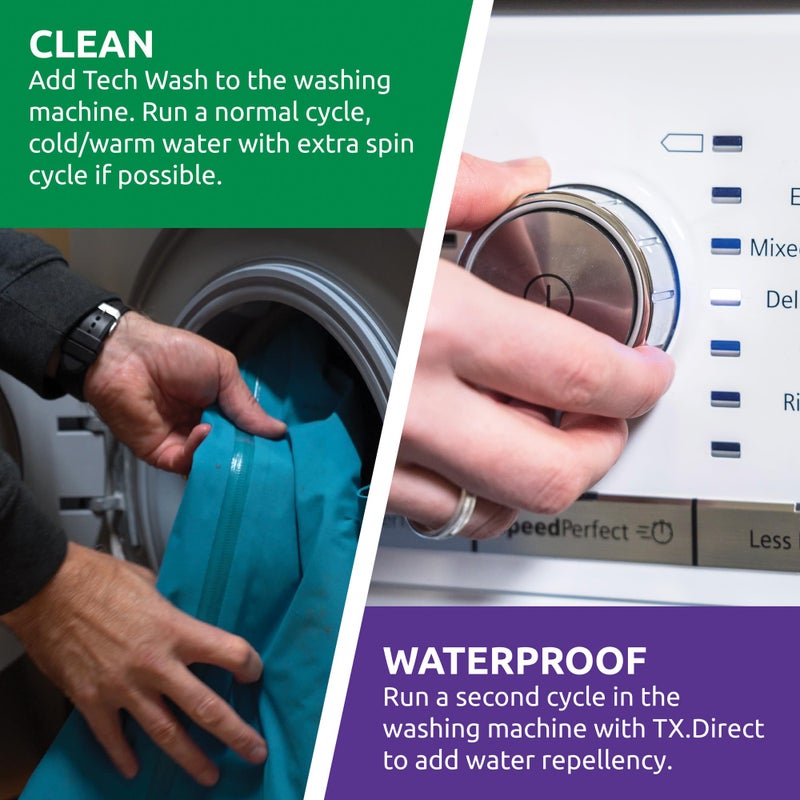 Nikwax TX.Direct Wash-in, 1L, High Performance Waterproofing Renewal Treatment Restores DWR Water Repellency in Jackets, Outerwear, Rain, Ski and Snow Gear - Image 4